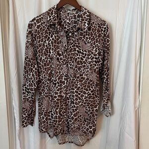 Tyler Boe Animal Print Blouse